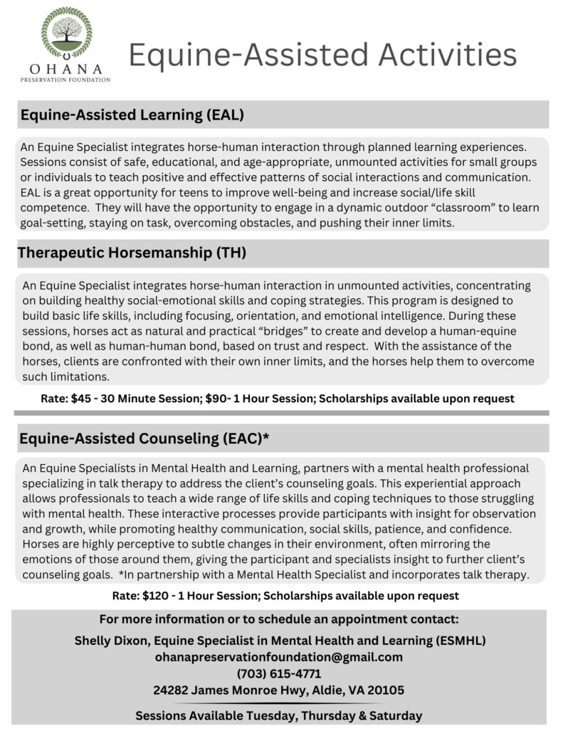 Equine-Assisted Activities Flyer