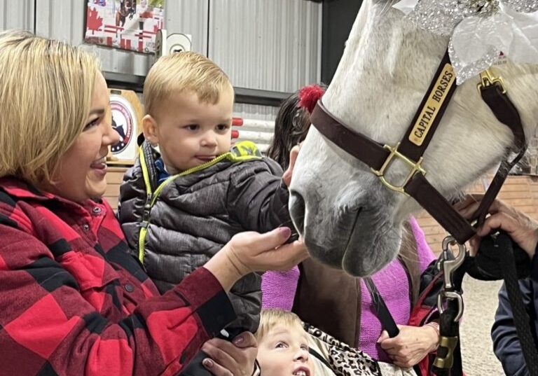 Horses connect to people of all ages. 